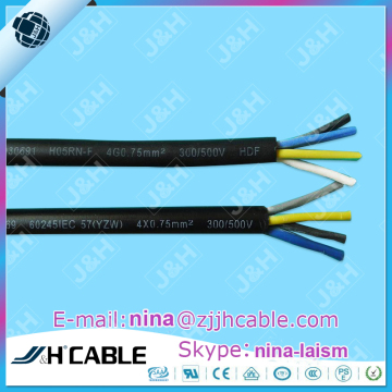 CCC IEC Certified YZ YZW 300/500V EPR CPE Rubber Cable