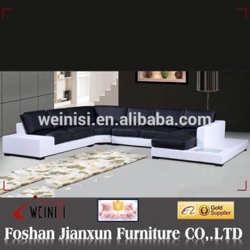 F049 danish modern leather sofa