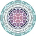 Turkish Mandala Round Beach Towel