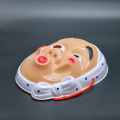 Máscara facial completa de PVC para senhora piscando