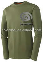 Comfortable Men's Merino Wool Midweight Crew Top