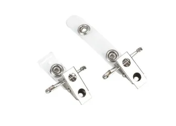Silver Spring Jaw Conference Metal Name Badge Clip, Id Badge Holder Clip With Safety Pin 30274