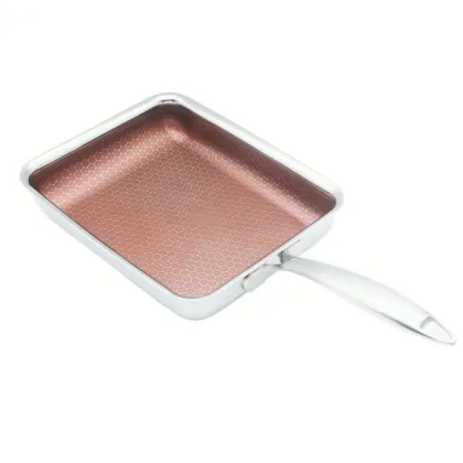 No Oil Outdoor Squar Nonstick Frying Pan