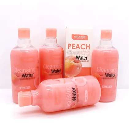 TLM Custom Label Peach Cleansing Water - Makeup Remover & Moisturizer