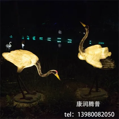 Outdoor Red-crowned Crane Landscape Lights