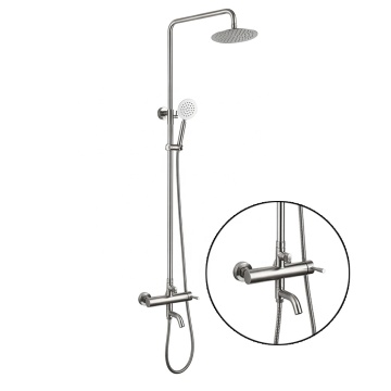 Affordable Wall Mount 304 Stainless Steel Rain Bathroom Shower Set
