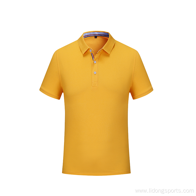 Work Team Sports Golf Polo Shirts For Men