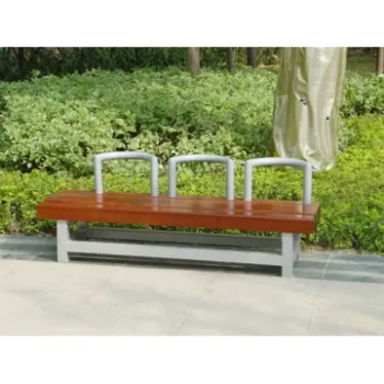 Patio Bench, , HDPE Woodlike Chair, Wooden Public Seat