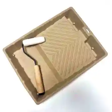 Biodegradable wall decorative gallon bucket painting tray