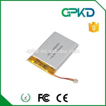 3.7V li-ion rechargeable lipo battery 502025 with capacity 185mAh, OEM li-polymer battery