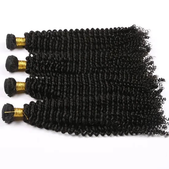 Grade 8A Human Hair Extension Brazilian and Peruvian Hair double drawn Bundles Kinky Curly remy Virgin Hair