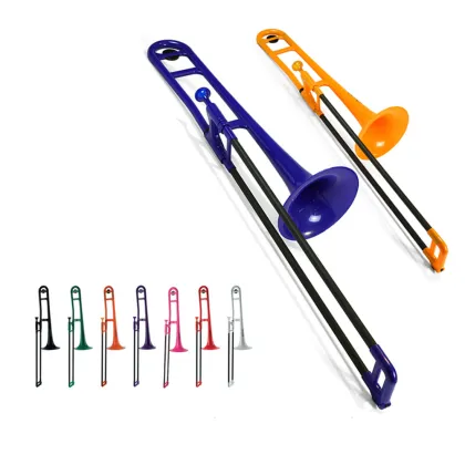 Trombone secondary tenor B flat trombone plastic trombone plastic brass instrument grade test