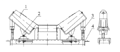 Taper Self Aligning Idler Drawing