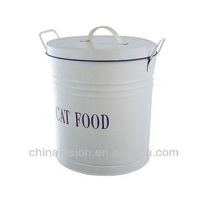 Carbon steel pet food storage box for Cat and Dog