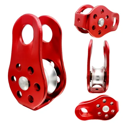 Single Pulley for Mountaineering Rope Transportation