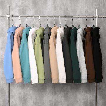 Hoodies à fermeture éclair à fermeture éclair 100% coton 100% coton - Pilomètres surdimensionnés unisexes.