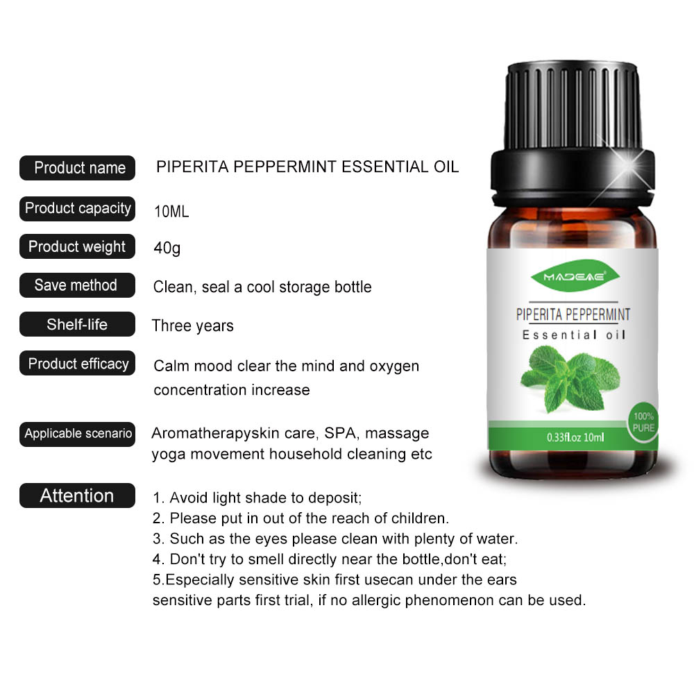 Wholesale piperita peppermint essential oil massage