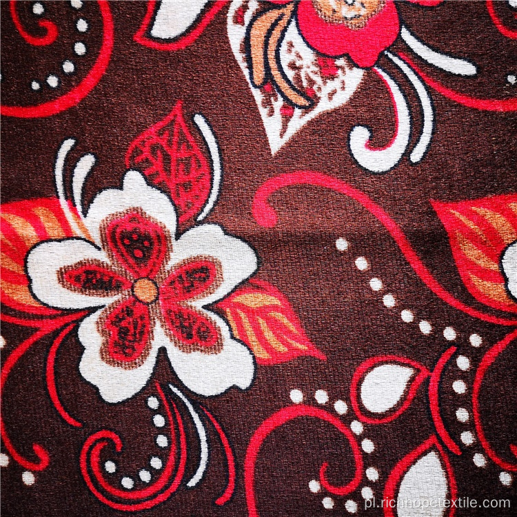 100% poliestrowa tkanina tapicerska z aksamitu afrykańskiego