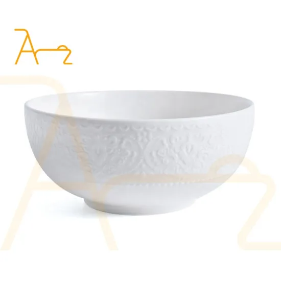 Custom Chinese Porcelain Soup, Salad, and Rice Serving Bowls: Hotel and Restaurant Quality Ceramic Ware
