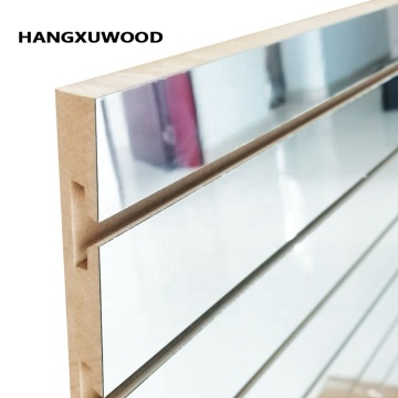 High Quality Grooved MDF Mirror Slatwall Panels and Shelves for Retail Stores