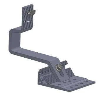 Aluminum Alloy 6005 - T5 Wooden Transfer Roof Hook Solar Roof Mounting Systems