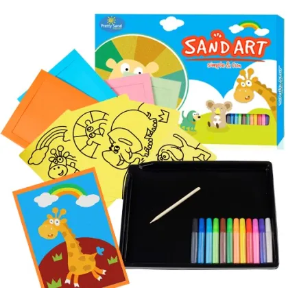 Wholesale kids craft supplies sand art kit