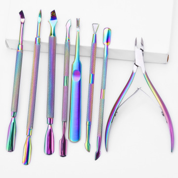 Stainless Steel Double Head Cuticle Pusher for Manicure Pedicure Tools