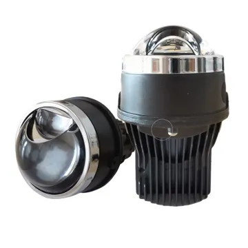 MINJIE Universal 2021 Fog Bi-LED Dual Color Matrix Straight Headlamp Fog Light