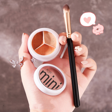 Three-Color Concealer Compact: Dark Circles & Acne Spots Covered