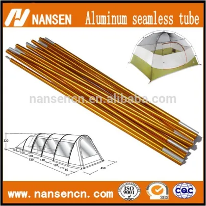 Aluminium seamless pipe for pole tent shanghai manufacture