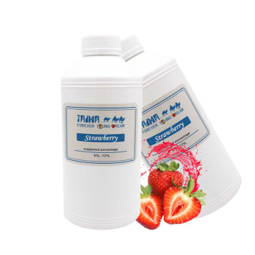 Konsentrasi buah cairan rasa stroberi yang digunakan untuk e-liquid
