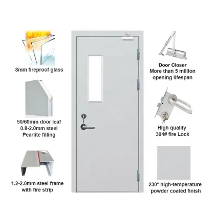 Fire door school fire proof door