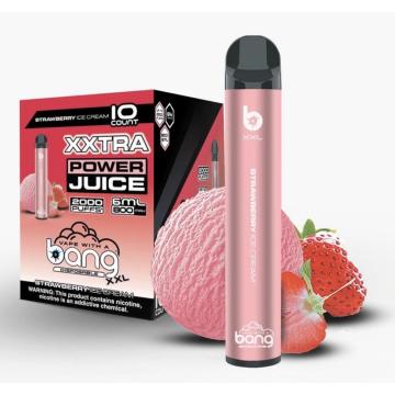 Bang XXL 2000 퍼프 일회용 vape 펜