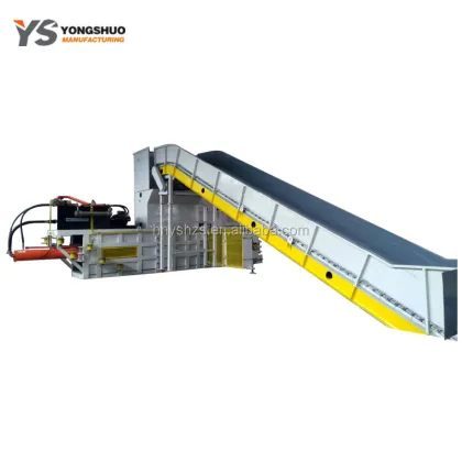 Automatic Horizontal Hydraulic Waste Paper Board Cardboard Compactor
