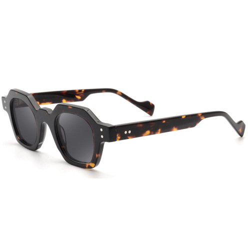 Black Hexagon Sunglasses Frame