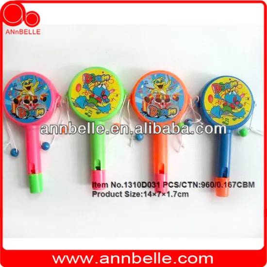 party supply birthday giveaways wholesale party supplies plastic drum shaking drum with whistle rattle