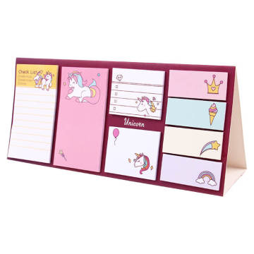2024 Custom Print Unicorn Kraft Memo Pad Sticky Notes for School