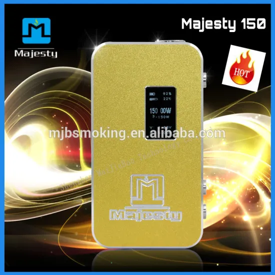 New Upgrade Ecigarette box mod Authentic Majesty 150W for 0.2ohm Sub ohm tank