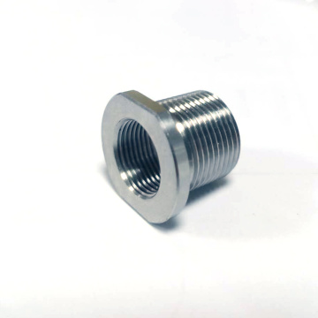 Stainless steel flat thread connector fitting