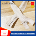 Nylon strip closure invisible zipper
