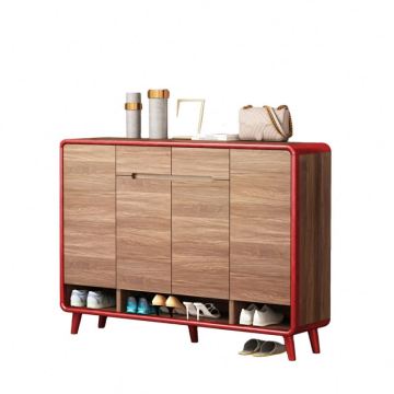 Modern Wood Living Room Furniture Extending 5 Tier Wall-Mounted Shoe Rack
