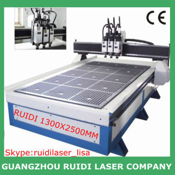 new style 2013 auto tool change with 3 tools wood working machine