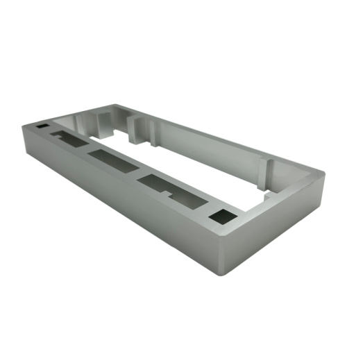 Caixa de teclado de usinagem CNC de placa de alumínio de anodização personalizada