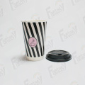 10oz Custom double wall printed logo disposable cups