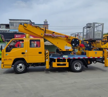 Jiangling double row 23 meter lift truck