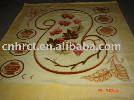 polyester blanket with jacquard