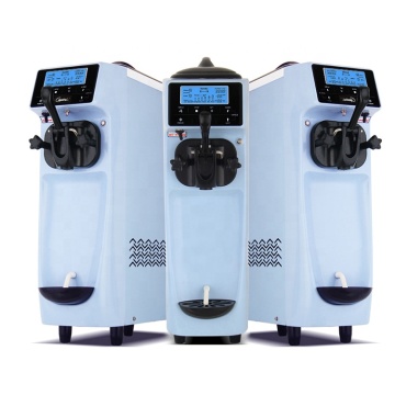 White/Blue/Yellow/Pink Table-Top Ice Cream Machine: Mini Soft Ice Cream Making Equipment