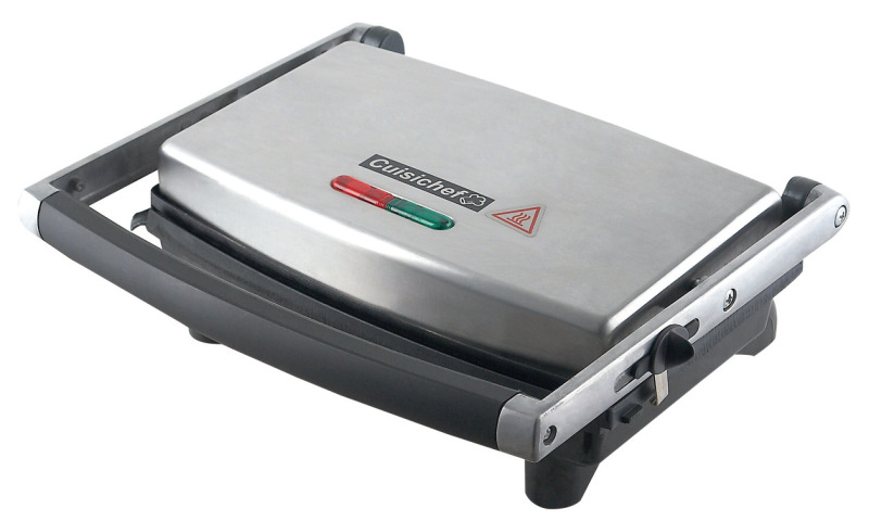 GRACE Professional Cast Iron Gas/Electric Sandwich Maker Contact Panini Press Grill