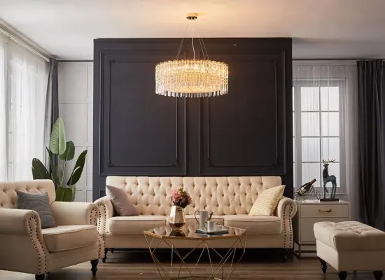 Latest Modern Living Room Decoration Crystal Chandelier
