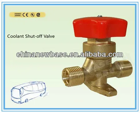 Vehicle Air Conditioning coolant shut-off valve, handle valve